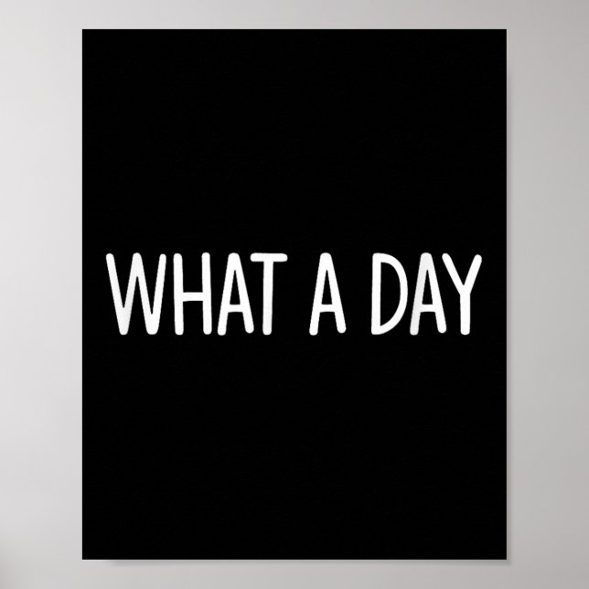 What A Day - Black V-neck , Uni-adults, Small, Sho Poster (Framsidan)