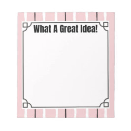 What A Great Idea!  Anteckningsblock