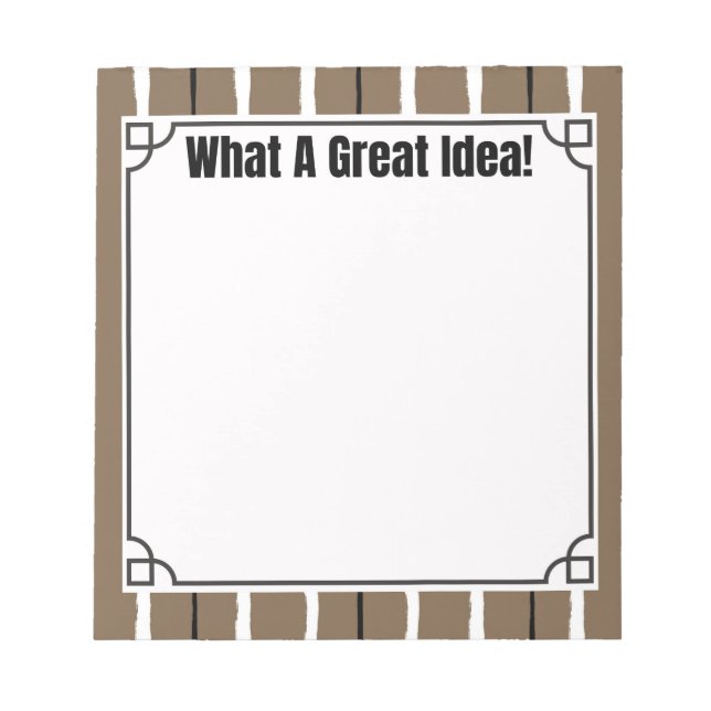 What A Great Idea!  Anteckningsblock (Framsida)