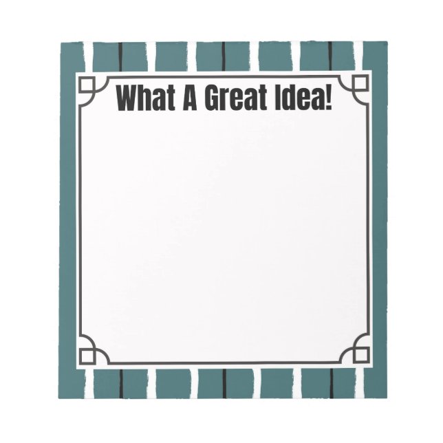 What a Great Idea! Anteckningsblock (Framsida)