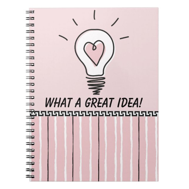 What A Great Idea! - Notebook  Anteckningsbok (Framsidan)