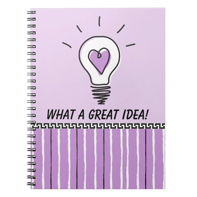 What A Great Idea! - Notebook Anteckningsbok (Framsidan)
