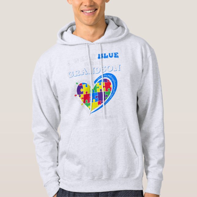 What a great present for a matching autism awarene hoodie (Framsida)