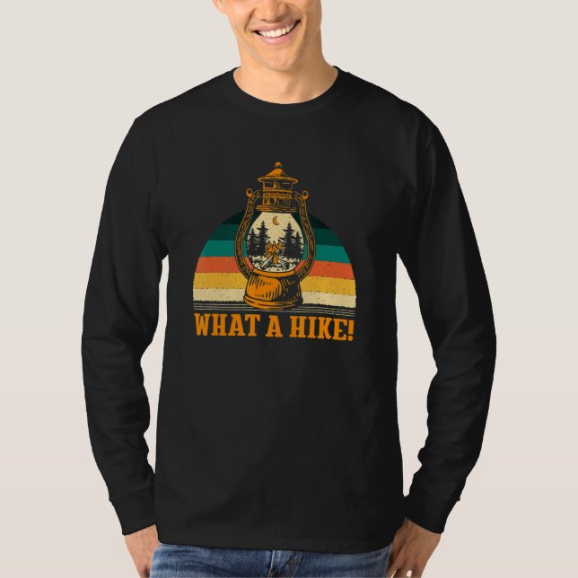 What a Hike Hiking Mountain Hiker Summit Wildlife  T Shirt (Framsida)