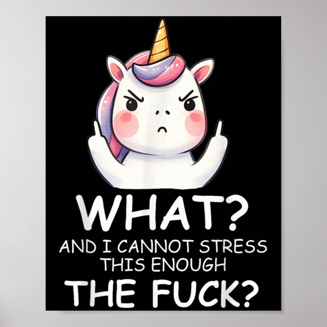 What &amp; I Cannot Stress This Enough The Fck Sig Poster (Framsidan)