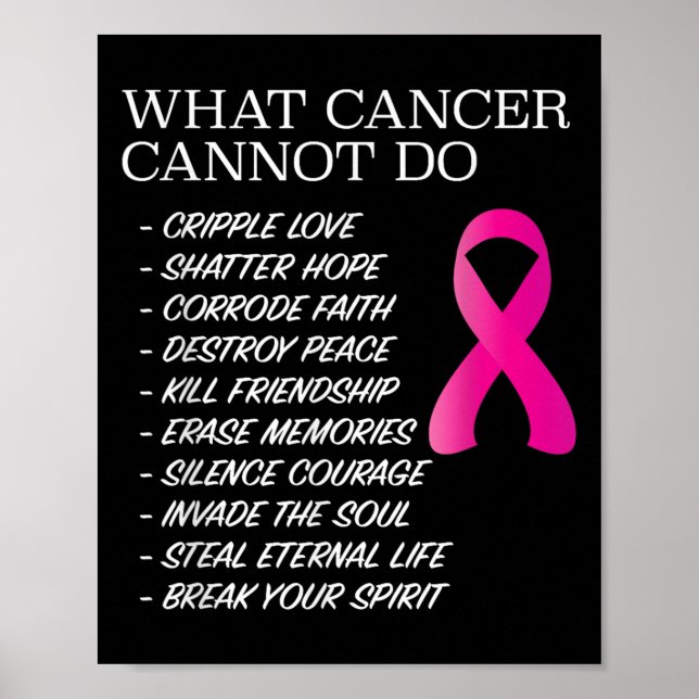 What Cancer Cannot Do - _ Awareness - Insration  Poster (Framsidan)