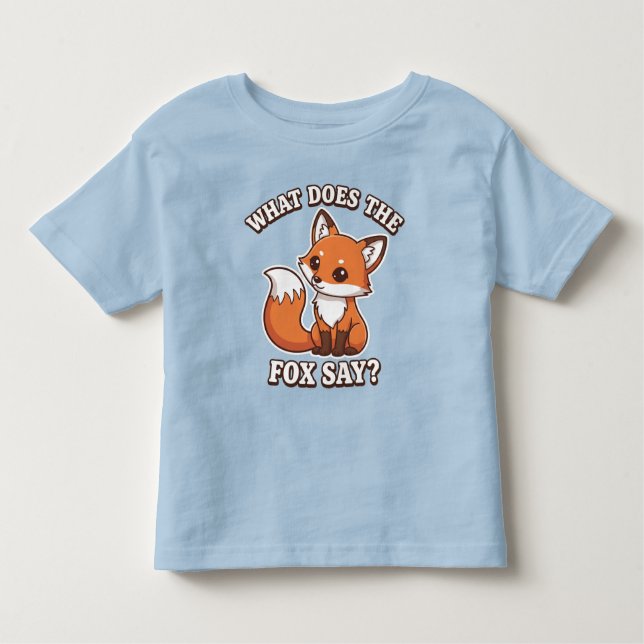 What Does The Fox Say? T Shirt (Framsida)