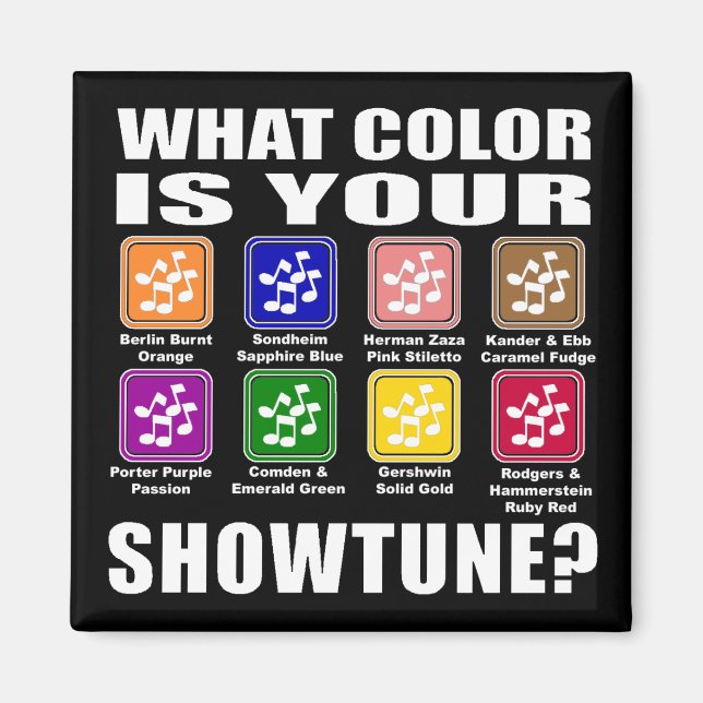 What Färg/Showtune Magnet (Framsidan)