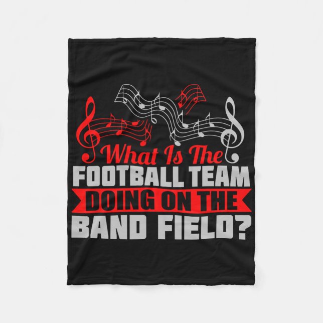 What Football Team On Marching Band Field Funny Gi Fleecefilt (Framsidan)