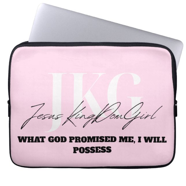 WHAT GOD PROMISED ME, I WILL POSSESS LAPTOP FODRAL (Framsidan)