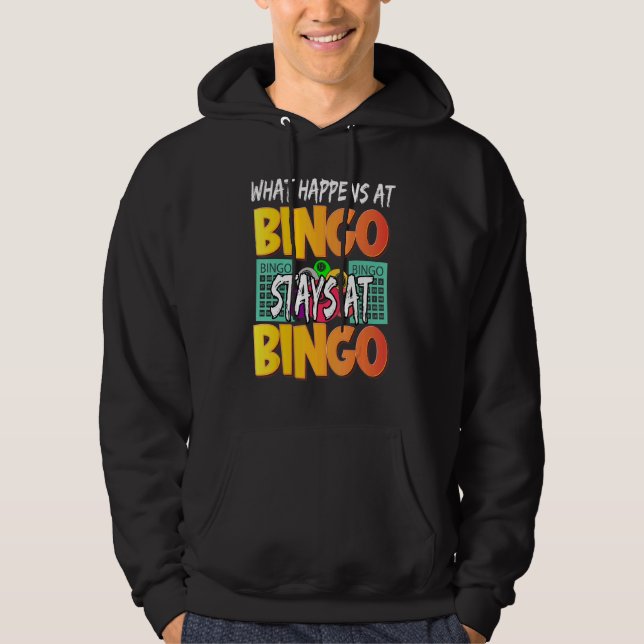 What Happens At Bingo Stays At Bingo   Women Playe Hoodie (Framsida)
