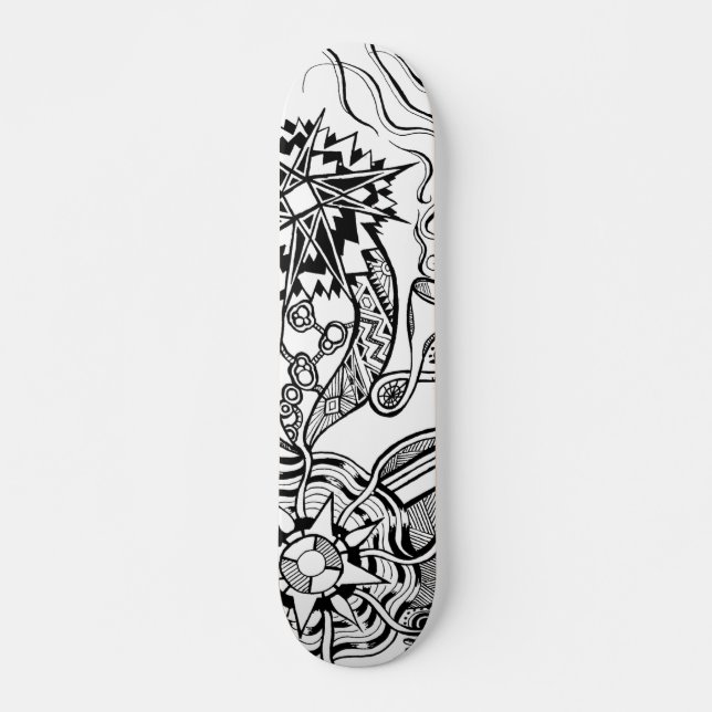 What is happening skateboard with doodle art (Framsida)