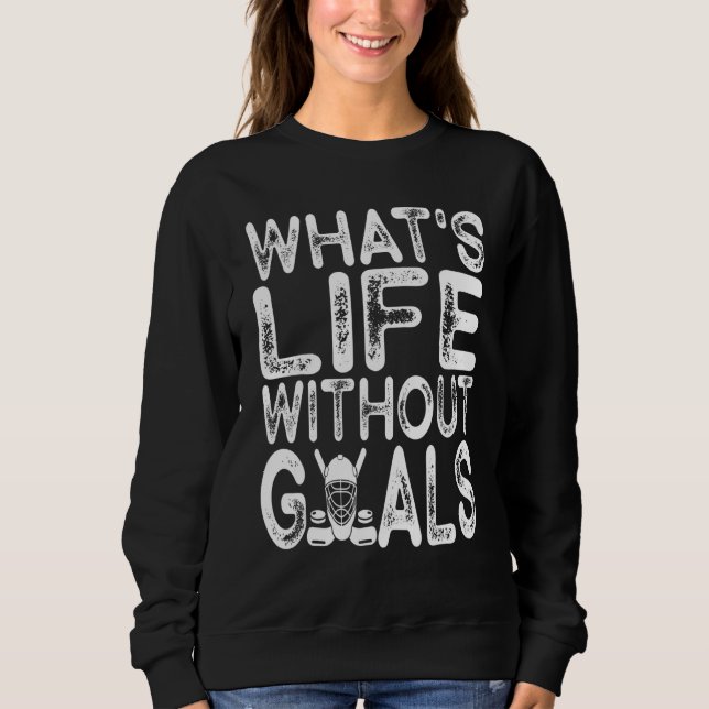 What Is Life Without Goals Ice Hockey  Goalie Men  T Shirt (Framsida)