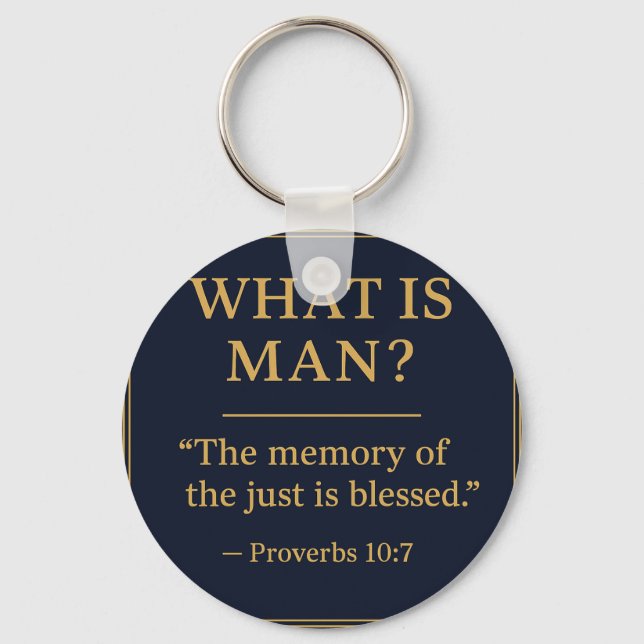WHAT IS MAN – Bro Scott Memorial Acrylic Keychain Nyckelring (Framsida)