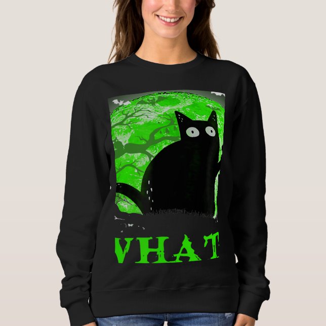 What Murderous Cat Holding Knife Halloween Costume T Shirt (Framsida)