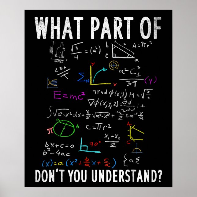 What part of dont you understand for math teacher poster (Framsidan)