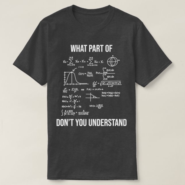 What Part Of Dont You Understand Funny Mechanical  T Shirt (Design framsida)