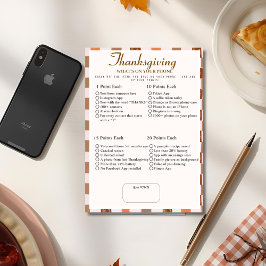 What’s in Your Phone? Retro thanksgiving Game Inbjudningar