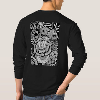 What’s Next? – Black and White Surreal Hand-Drawn T Shirt