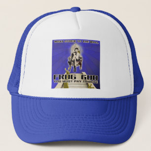What Stuck to the Wall - Frog God Trucker Hat Keps