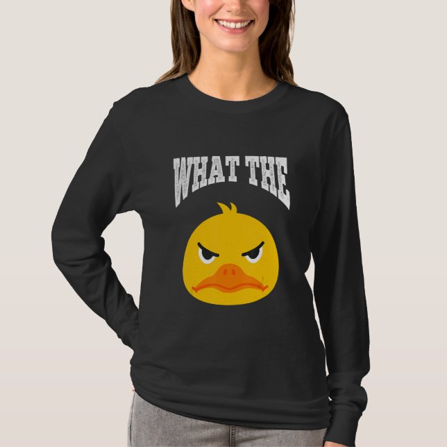 What The Duck Duck Morning Grouch Coffee Rubber Du T Shirt (Framsida)