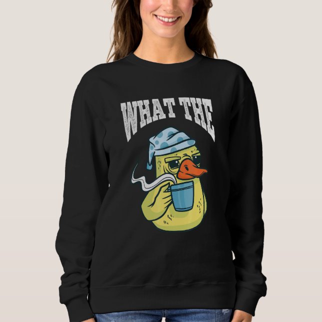 What The Duck Duck Morning Grouch Coffee Rubber Du T Shirt (Framsida)