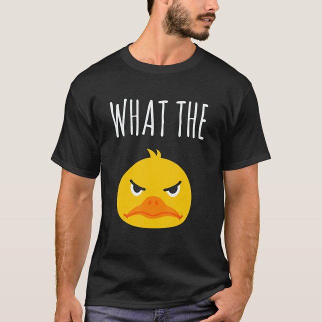 What The Duck Duck Morning Grouch Coffee Rubber Du T Shirt (Framsida)