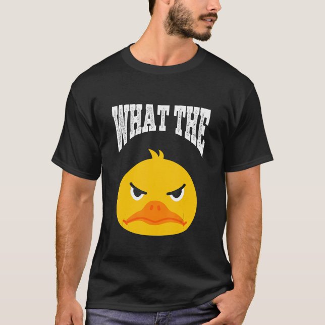 What The Duck Duck Morning Grouch Coffee Rubber Du T Shirt (Framsida)
