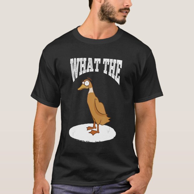 What The Duck Duck Morning Grouch Coffee Rubber Du T Shirt (Framsida)
