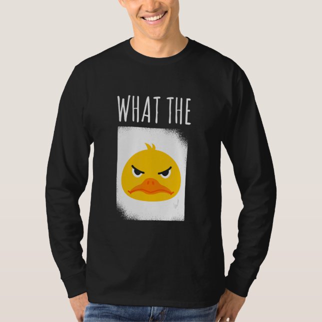 What The Duck Duck Morning Grouch Coffee Rubber Du T Shirt (Framsida)