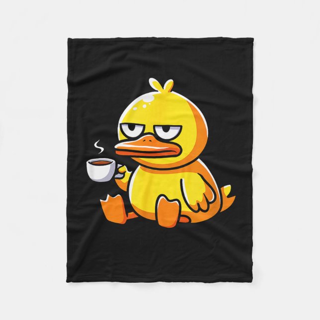 What The Duck Owner I Love Ducks Lover Funny Rubbe Fleecefilt (Framsidan)