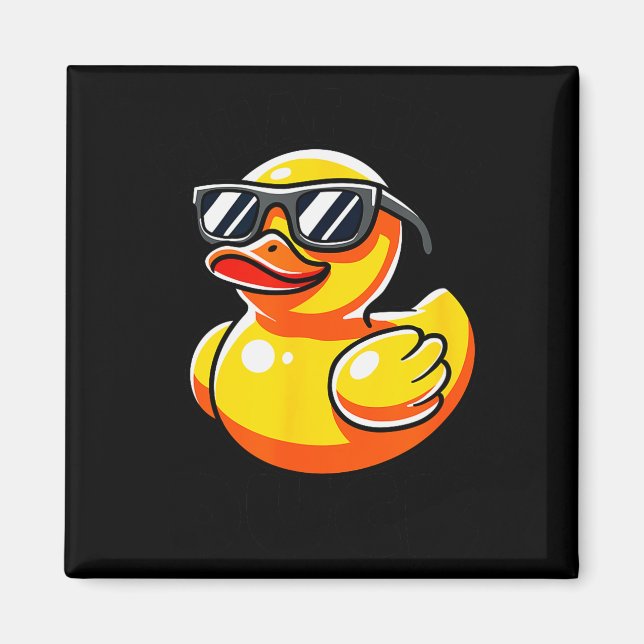 What The Duck Owner I Love Ducks Lover Funny Rubbe Magnet (Framsidan)
