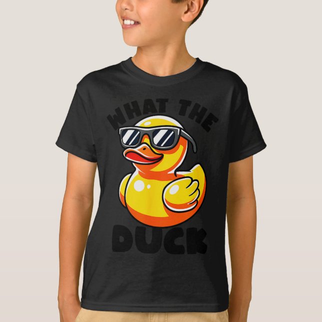 What The Duck Owner I Love Ducks Lover Funny Rubbe T Shirt (Framsida)