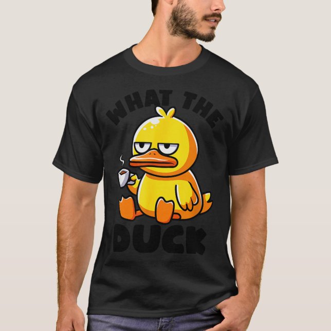 What The Duck Owner I Love Ducks Lover Funny Rubbe T Shirt (Framsida)
