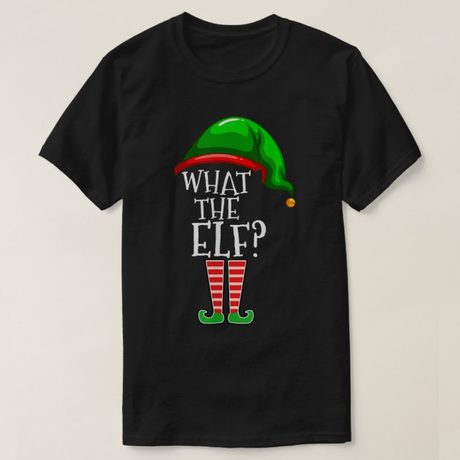 What The Elf Funny Christmas Design T Shirt (Design framsida)
