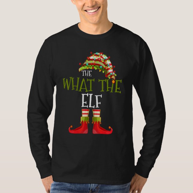 What The Elf Group Matching Family Christmas  2 T Shirt (Framsida)
