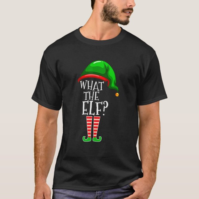 What The Elf Group Matching Family Christmas Outfi T Shirt (Framsida)