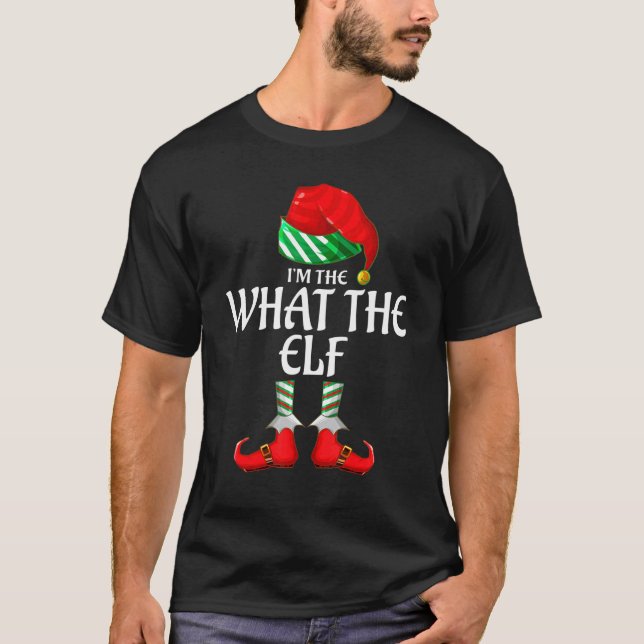 What The Elf Group Matching Family Christmas T Shirt (Framsida)