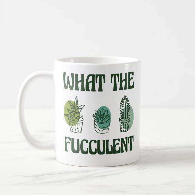 What The Fucculent Plants Kaffemugg (Vänster)