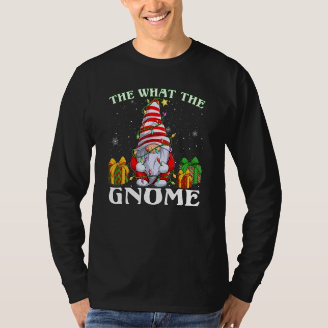 What The Gnome  Matching Family Christmas Party Pa T Shirt (Framsida)