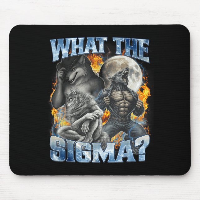 What The Sigma Cool Funny Alpha Wolf Werewolf Boot Musmatta (Framsidan)