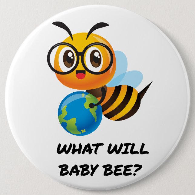 What Will Baby Bee gender reveal party Knapp (Framsida)