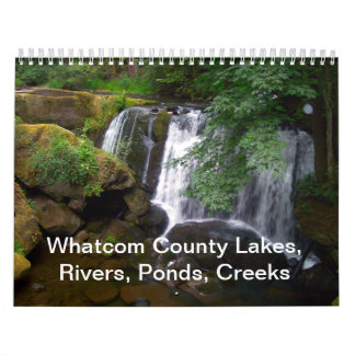 Whatcom County sjöar, floder, damm, bäckar Kalender