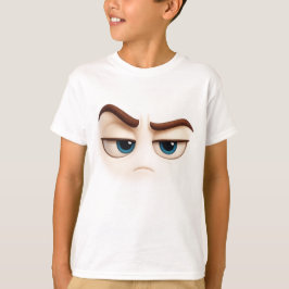 Whatever… grumpy blue eyed face teen attitude t shirt