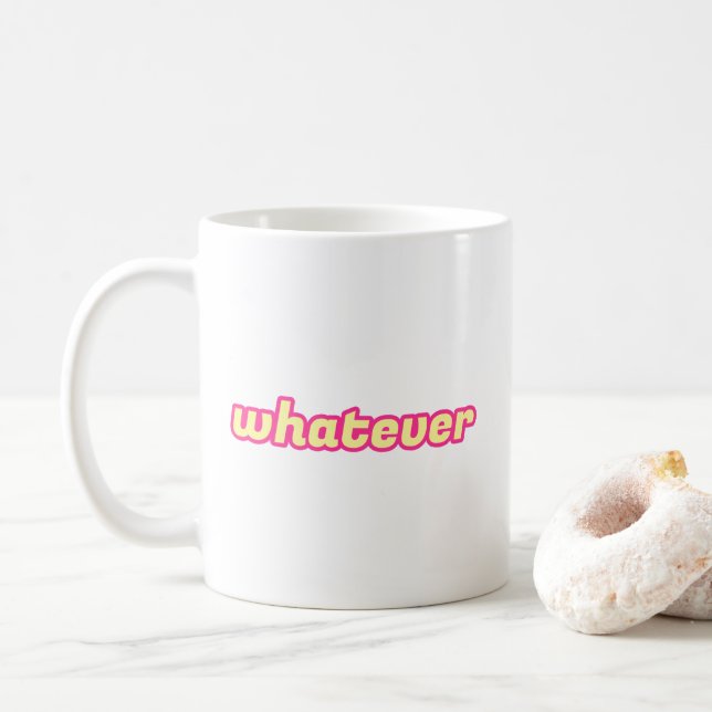 'Whatever'-konsten Kaffemugg (Med munk)