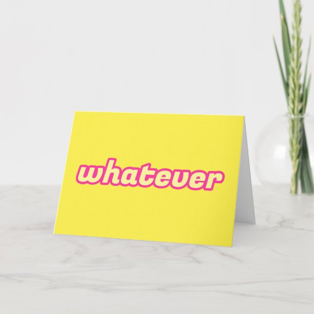 'Whatever'-konsten Kort (Framsida)