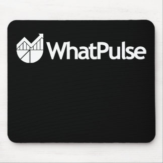 WhatPulse Mousepad - svart Musmatta