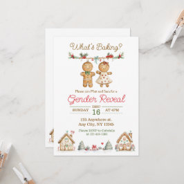What's Baking Gender Reveal-inbjudan Inbjudningar
