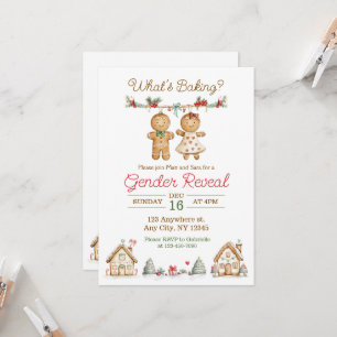 What's Baking Gender Reveal-inbjudan Inbjudningar