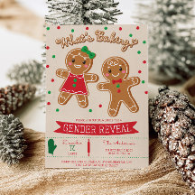 What's Baking Gender Reveal-inbjudan